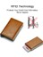 Bronz (Isim Hizmeti) Karbon Elyaf Rfid Kart Sahibinin Erkek Cüzdanları Para Çantası Fermuarlı Bozuk Para Cüzdanı Küçük Deri Mini Ince Cüzdanlar Vallet Carteira Masculina (Yurt Dışından) 3