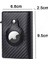 NAME-FY2116-KAHVERENGI Apple Hava Etiketi Cüzdan Erkek Deri Cüzdan Kımlık Kredi Kartı Tutucu Rfid Anti-Hırsız Hava Etiketi Mıknatıs Cüzdan Kart Sahibi Için Özelleştirilmiş Ad (Yurt Dışından) 4