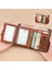 Siyah Tam Inek Derisi Yeni Hakiki Deri Rfid Cüzdan Erkekler Için Vintage Ince Kısa Çok Fonksiyonlu Kımlık Kredi Kartı Tutucu Para Çantası (Yurt Dışından) 2