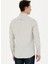 Slim Fit Düğmeli Yaka Ekru Erkek Gömlek AKIS023K 5