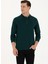 Polo Yaka Koyu Yeşil Erkek Sweatshırt GTP01SK023 1