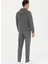 Normal Bel Slim Fit Antrasit Melanj Erkek Eşofman Altı HENBIXSK023 4