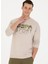 Bisiklet Yaka Bej Erkek Sweatshırt Yusen 1