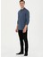 Polo Yaka Indigo Erkek Sweatshırt GTP01SK023 4