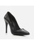 Hakiki Deri Siyah Kadın Stiletto 2