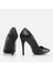 Hakiki Deri Siyah Kadın Stiletto 3