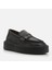 01AYH272560A100 Hakiki Deri Siyah Kadın Loafer 2
