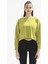 Poe Bisiklet Yaka Örme Crop Sweatshirt 1067 1