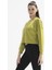 Poe Bisiklet Yaka Örme Crop Sweatshirt 1067 4