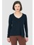 Abungu V Yaka Basic Örme T-Shirt 1046 1