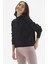 Pamuklu Crop Sweatshirt, Dik Yaka - Rosetta 4