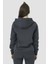 Ela Kapüşonlu 2 İplik Fermuar Detaylı Loose Fit Örme Sweatshirt 1051 2