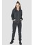 Ela Kapüşonlu 2 İplik Fermuar Detaylı Loose Fit Örme Sweatshirt 1051 5