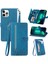 Ile Uyumlu iPhone 12 Pro Max Fermuarlı Kese Manyetik Kart Tutacağı Bilek Kayışlı Cüzdan Kesesi iPhone 12 Pro Max (Yurt Dışından) 2