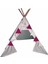 Kiddys Teepee Süs Bayrakları - Pembe Büyük Puantiyeli 1