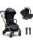 Mamas Papas Airo Cosmo Travel Sistem Bebek Arabası Black Rose Gold Siyah 1