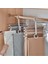 Hareketli Dolap İçi Pantolon Kravat Şal Askı Sistemi Düzenleyici Katmanlı Askılık Organizer (3791) 2