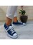 554 Kot Mavi Kısa Sneaker Keten Spor Ayakkabı 5