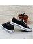 554 Siyah-Beyaz Kısa Sneaker Keten Spor Ayakkabı 2