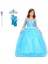 Prenses Elsa Kostümü Uzun Kollu Elsa Kostümü 1-12 Yaş Taç-Asa-Eldiven Hediyeli 1