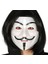 Siyah Renk Takma Kısa Saç V For Vendetta Maskesi Anonymous Maskesi 1