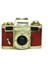Dekoratif Metal Fotoğraf Makinesi Obje Biblo Vintage Hediyelik 1