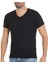 Erkek Siyah 3'lü Paket V Yaka Modal Tshirt 1