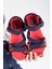 Kadın Günlük Faylon Dolgu Taban Cırtlı Spor Günlük Sandalet SS001-0148 Laci Kırmızı 2