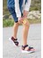 Kadın Günlük Faylon Dolgu Taban Cırtlı Spor Günlük Sandalet SS001-0148 Laci Kırmızı 3