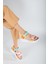 Kadın Günlük Faylon Dolgu Taban Cırtlı Spor Günlük Sandalet SS001-0148 Multi 2