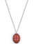 Red Jasper Doğal Taş Gümüş Renkli Kolye 1