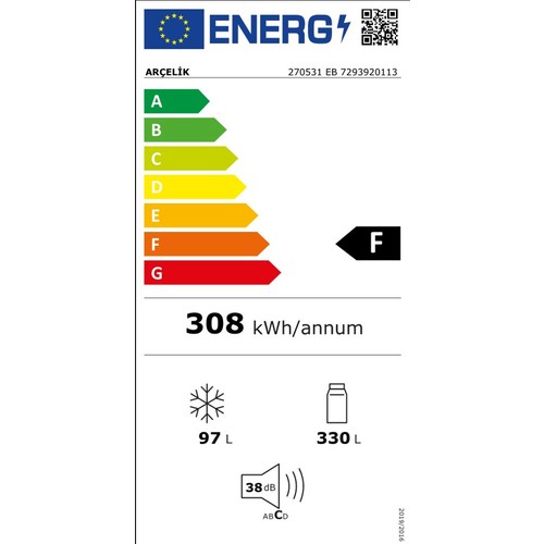 Arçelik 270531 Eb No Frost Kombi Tipi Buzdolabı Fiyatı