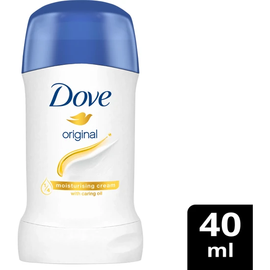 Dove Kadın Stick Deodorant Original 1/4 Nemlendirici Krem Etkili 40 g