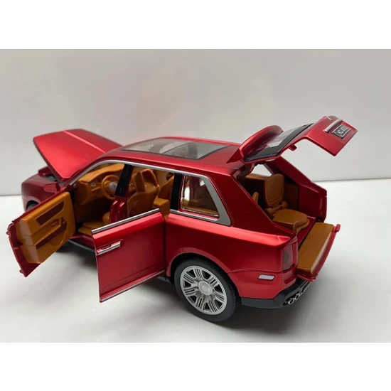Rolls Royce Metal Oyuncak Araba Model Koleksiyon Araç 22 CM Sesli -Işıklı Kapılar Bagaj Kaput Açılır