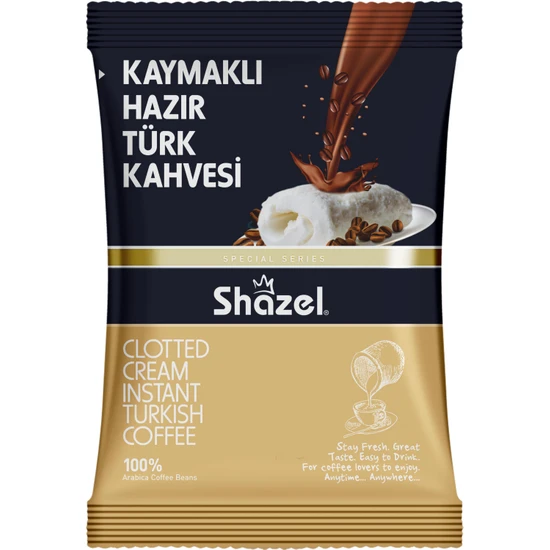 Shazel Kaymaklı Hazır Türk Kahvesi 100 gr x 4 Adet