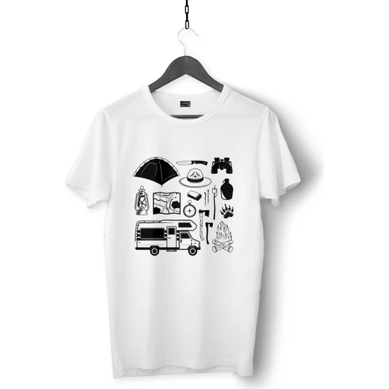 WHİPLASH Kamp Konseptli Büyük Beden Özel Tasarım Tişört,çatlama Solma Yapmayan Premium Kalite ,unisex Tshirt