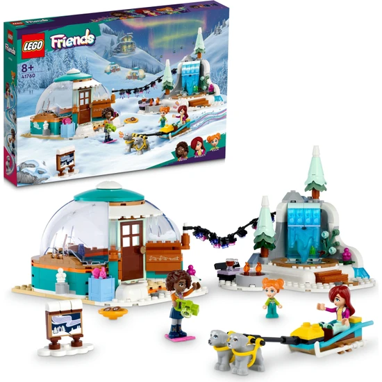 LEGO® Friends Iglu Tatili Macerası 41760 - 8 Yaş ve Üzeri Çocuklar Için 3 Mini Oyuncak Bebek ve Oyuncaköpek  Içeren Yaratıcı Oyuncak Yapım Seti 491 Parça)