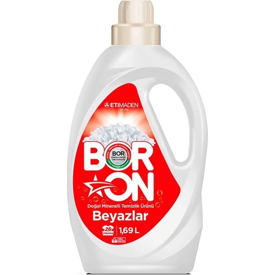 Boron Doğal Mineralli Sıvı Temizlik Ürünü 1,69 Lt Beyazlar 2 Adet