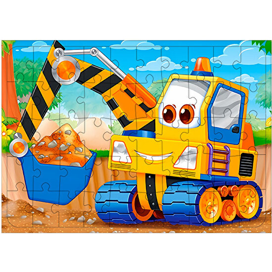 Tablomega Ahşap Mdf Puzzle Yapboz Sevimli Kepçe 50 Parça 35*50 cm