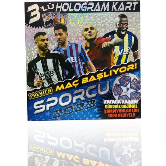 Süper Final Sporcu Kart Futbolcu Kartları 3'lü Hologram Kart 120 Poşet 360 Kart Kutulu