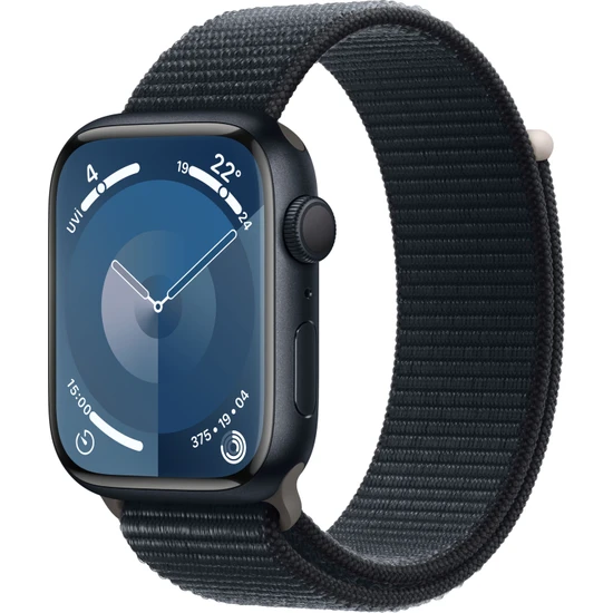 Apple Watch Seri 9 Gps 45MM Gece Yarısı Alüminyum Kasa Spor Loop MR9C3TU/A