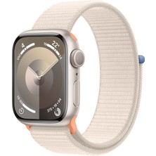 Apple Watch Seri 9 Gps 41MM Yıldız Işığı Alüminyum Kasa Spor Loop MR8V3TU/A