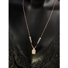 Vogutima Vog Pırlanta Montür Baget Model Tria Süzme Star Kesim Taşlı 925 Ayar Gümüş Roze Renk