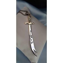 Vogutima Vog H.z Alinin Kılıcı Zülfikar Türkçe ve Arapça Yazılıbeyaz Renk Gümüş Kolye Sarı,roze Renk Seçenek