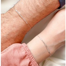 Vogutima Vog Kişiselleşen 925 Ayar Gümüş Mors Alfabesi Bileklik