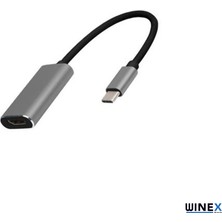 Global Arsky Type-C To Hdtv 4K Ultra HDMI Dönüştürücü Gri WNE0096