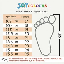 Joy Colours Deri Ortopedik Ilk Adım Bebek Ayakkabısı B1001