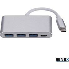 Global 4in1 100W Type-C USB Çoğaltıcı Adaptör Port Hub 3xusba Giriş 1 Pd Giriş WNE0048