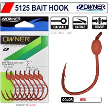 Owner 5125 Walleye Bait Hook Red Japon Iğne Balıkmarketim