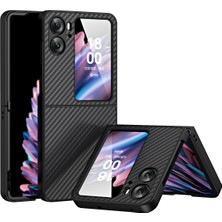 Xshop Oppo Find N2 Flip 5g Sert Pc Telefon Kılıfı Karbon Fiber Doku Çizilmez Kapak (Yurt Dışından)